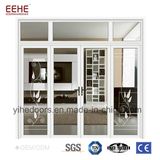 Residential Aluminum Double Leaf Swing Entry Doors Glass Double Door