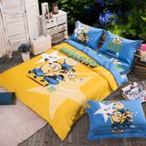 Textile 100% Cotton High Quality Bedding Set for Home/Hotel Comforter Duvet Cover Bedding Set (Minions1)