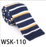 Men's Fashionable 100% Polyester Knitted Tie (wsk-110)