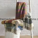 Woven Pure Virgin New Wool Throw Blankets