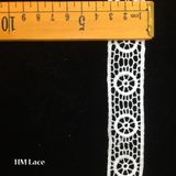 3cm White Lace Trim, Vintage Lace Trim, Antique Lace, Narrow Trim Lace, Retro Scalloped Lace Trim Hmhb1378