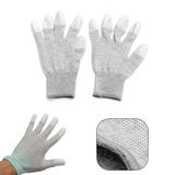 ESD Gloves with White PU Palm Coated