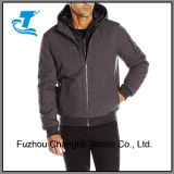 Men's Softshell Jacket with Contrast Bib and Hood