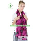 Factory Direct New Slippery Cutting Organza Shawl Lady Fashion Scarf