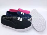 Children Footwear Shoes Injection Slip-on Canvas Shoes Factory (ZL1017-13)