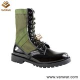 Shiny Leather Military Camouflage Jungle Boots for Soliders (WJB003)