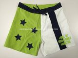 Oeko-Tex Plat Waist Polyester Contrast Color Panel Children Board Short Swimwear