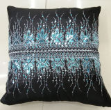 Sequin Embroidery Cushion Fashion Decorative Pillow (XPL-16)