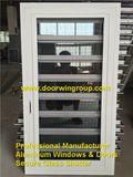 Fixed Aluminum Security Glass Shutter Window, Ventilate Window with Security Performance for Your Residential House