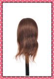 100% Human Hair Mannequin Head 18inches for Beauty School Training