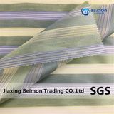 18 Year Popular Color Stripe Organza Fabric for Laddy's Dress