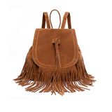 Brand Women Bag Western 's School Suede Tassel Plush Backpack China