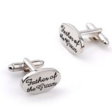 Crafts Fashion Jewelry Stainless Steel Name Cufflinks