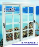 Thermal Break Powder Coating White Color Glass Sliding Window with Screen