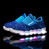 Hfr-Js141049 High Top Men Laces up LED Light Casual Shoes