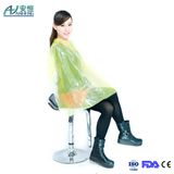PE Plastic Salon Aprons Cape Waterproof Hair Cutting Cape