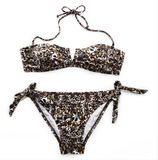 Leopard Print Wild Sexy Lady Girl V Cheap Custom Bikini