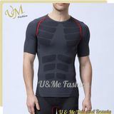 New Type Gym Men Seamless O Neck Bodybuilding Clothing T Shirt