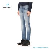 Slim Denim Jeans with Heavy Fading and Shredded Holes for Men by Fly Jeans