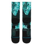 Bright Turquoise Patterned Vivid Jacquard Elite Compression Socks