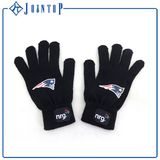 Kid Funny Winter Embroidery Label Knitted Gloves