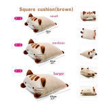 Cute Cat Shape Square Soft Stuffed Plush Kids Gift Cushion