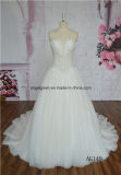 Sexy Illusion Wedding Dress Lace Ball Gown