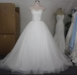 Stock Bridal Ball Gowns A-Line Beads Real Photos Wedding Dresses Z2045