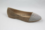 High Quality Lady Ballet Flat Shoes with Diamond Printed Design