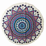 Microfiber Large Round Beach Towel with Tassel