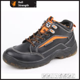 Industrial Leather Safety Shoes with Transparent PU Sole (SN5207)