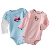 100% Cotton Printed Long Sleeve Baby Wear Romper