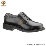 Us Black Leather Military Officer Shoes for Army Soliders (WMS001)