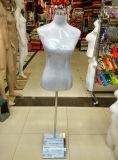 Half-Body Tailor Plastic Female White Mannequin Suit Dress Dummy