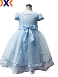 Pretty Girls Party Dress-Handmade 3D Flower