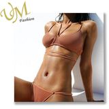 Fashion Hot Nylon Push up Bikini Top Swimming Wear Swimwear Set