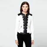 Europe Leather Jacket Capes for Dresses Ladies Cotton Woven Jacket