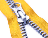 Vislon Zipper with Yellow Zipper Tape and Contact Zipper Teeth/Fancy Puller/Top Quality