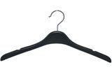 Wholesale Custom Brand Fashion Shop Plastic Black Wedding Dress Plastic Top Hanger