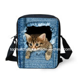 Cute Pet Print Denim Girls School Bags Children Mini Mochila Student Kids Boys School Bag