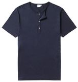 No Collar Polo Shirts Blank Placket Tee Shirts with Buttons