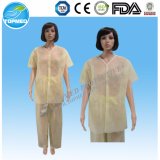 Disposable PP/ SMS/Microporous Non Woven Patient Gown