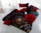 Reactive Print 3D Microfiber Polyester Fabric Bedding Home Textile