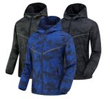 Men Light Outdoor Waterproof Winter Windproof Casual Fashion Jacket Coat