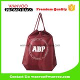 Polyester Reusable Custom Promo Drawstring Backpack Tote Bag