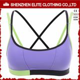 Ladies Strappy Cotton Lycra Sport Bra Cross