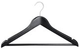 Full Matt Black Wooden Hotel Hanger for Man