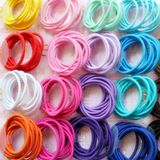 Black Elastic Rubber Hair Band with Knot