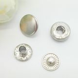 Nickel Color Custom Metal Snap Buttons