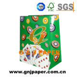 Laminated Material Art Paper Bag with Cotton Rope